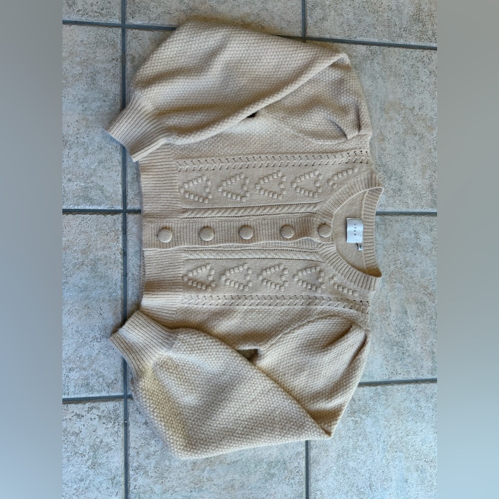 Lush Puff Sleeve Cardigan Small